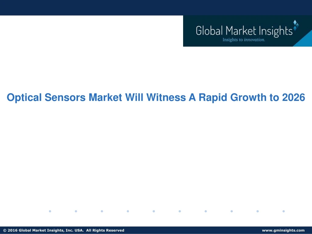 optical sensors market will witness a rapid