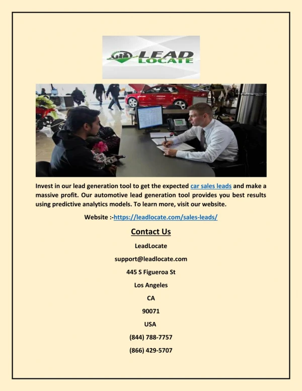 invest in our lead generation tool