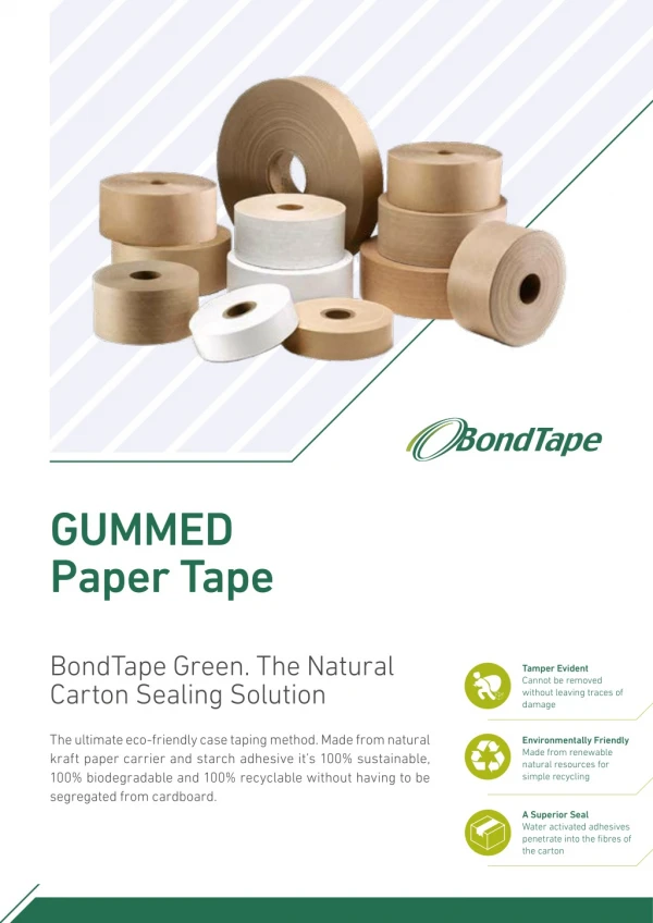 Gummed Paper Tape: BondTape