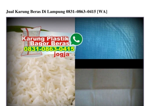 Jual Karung Beras Di Lampung O831_O863_O415[wa]