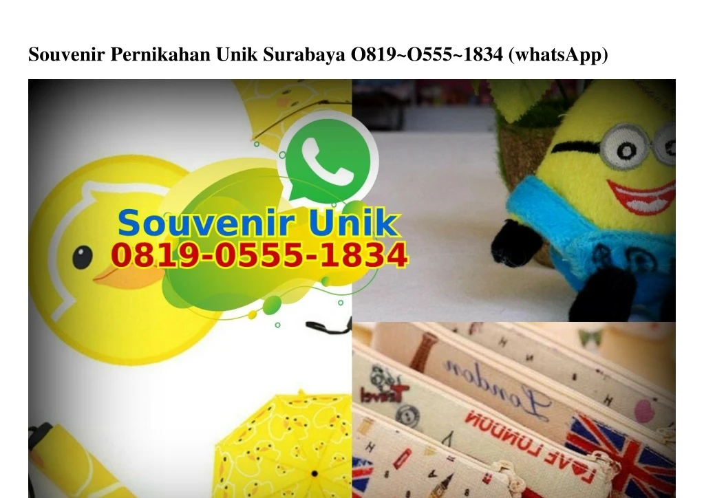 souvenir pernikahan unik surabaya o819 o555 1834