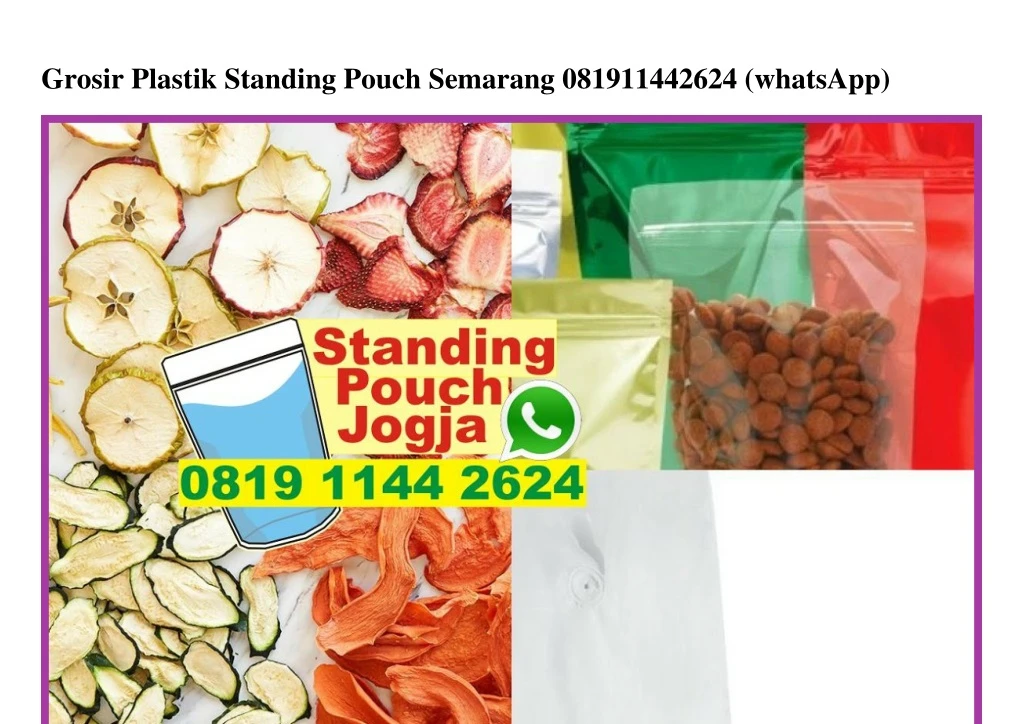 grosir plastik standing pouch semarang