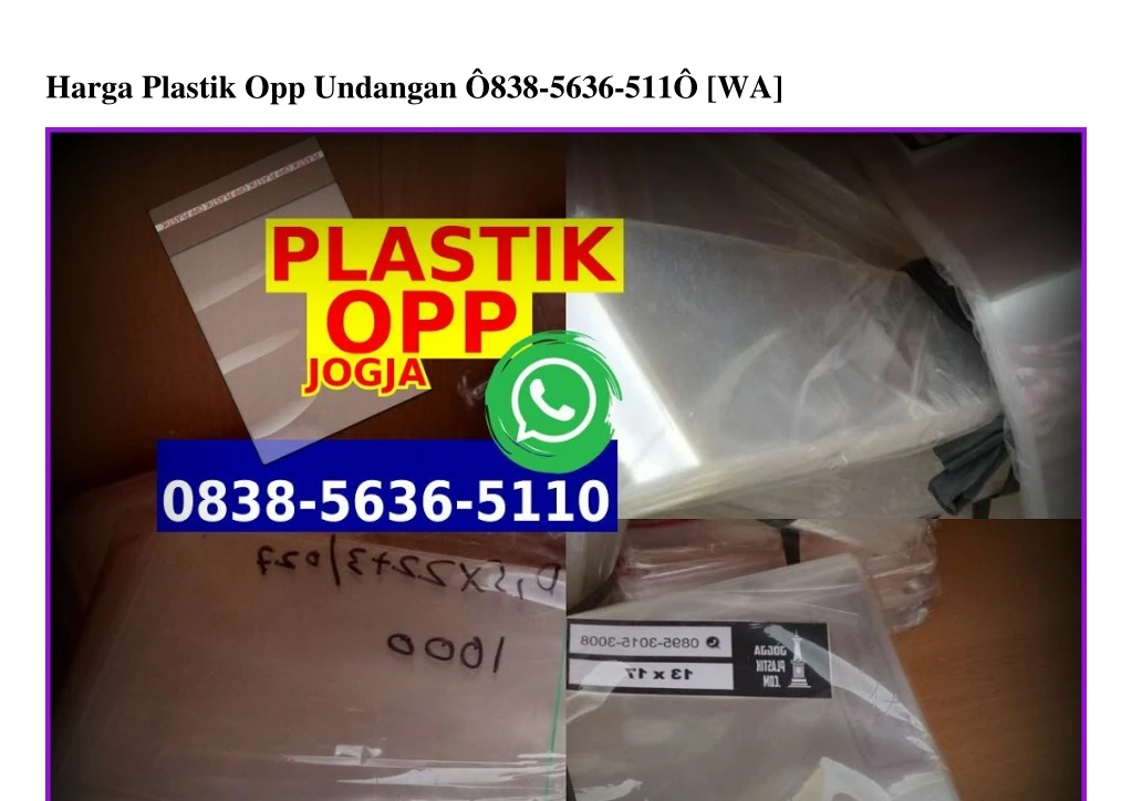 harga plastik opp undangan 838 5636 511 wa