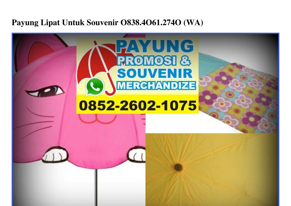 payung lipat untuk souvenir o838 4o61 274o wa