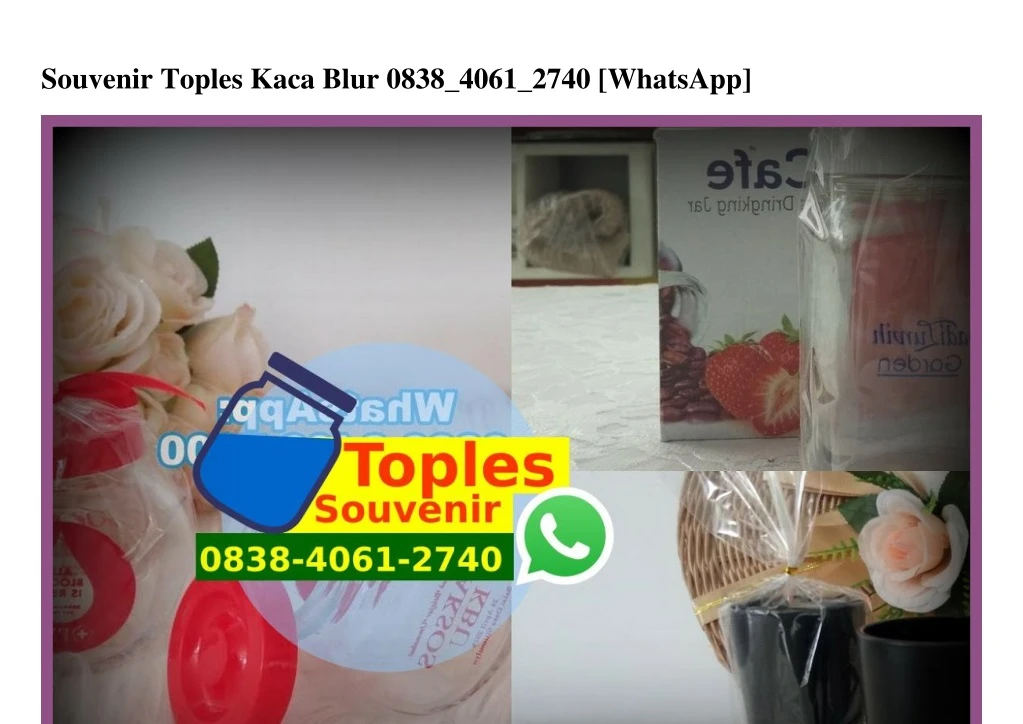 souvenir toples kaca blur 0838 4061 2740 whatsapp