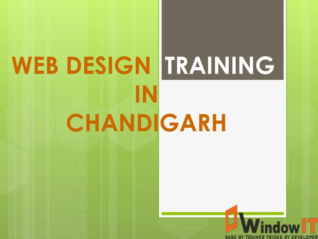 web design training in chandigarh