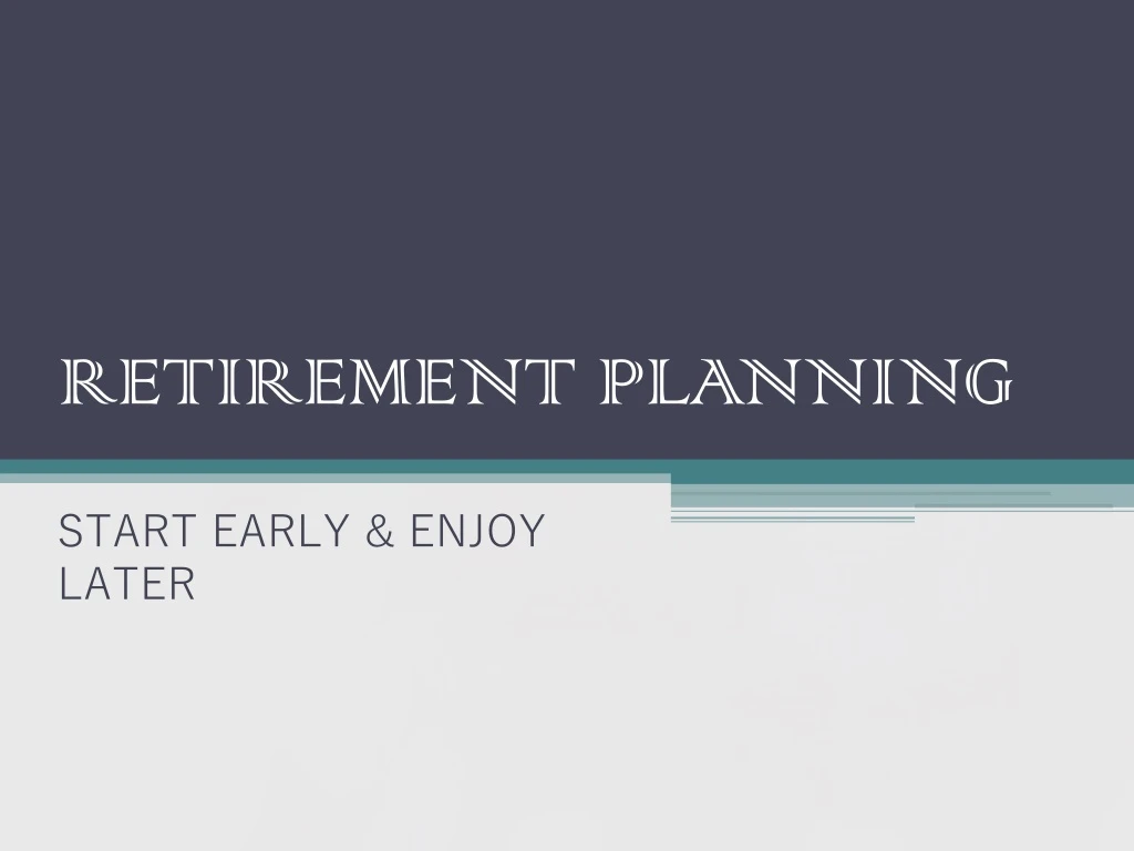 retirement planning