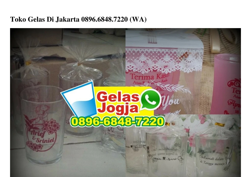 toko gelas di jakarta 0896 6848 7220 wa