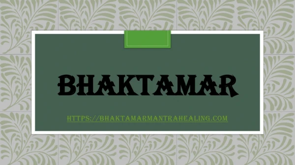 bhaktamar