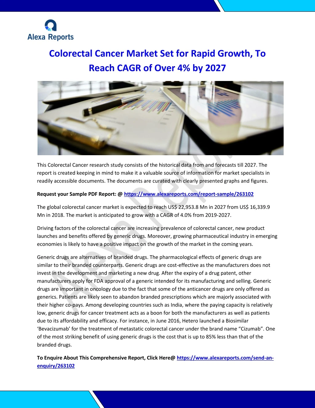colorectal cancer market set for rapid growth