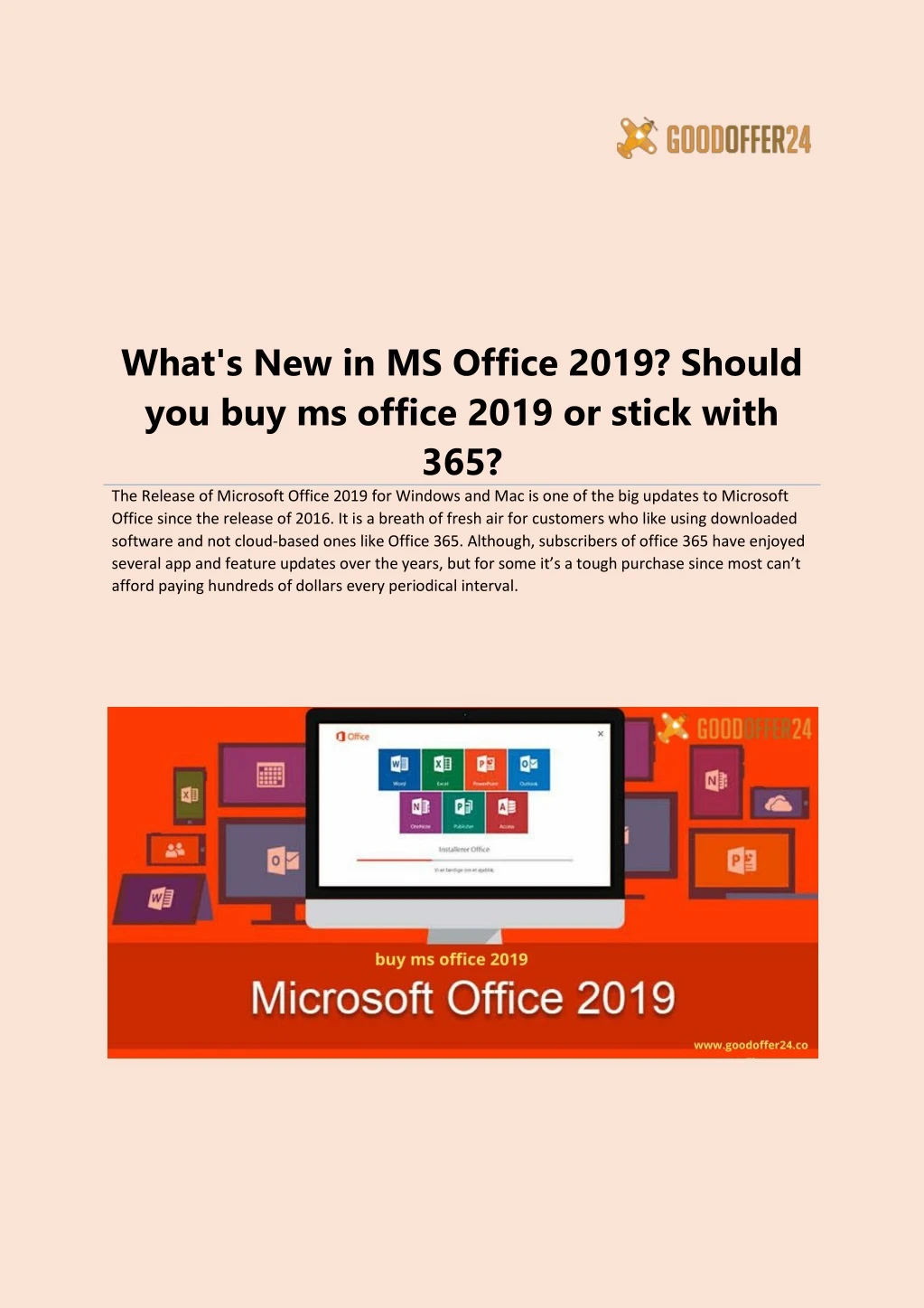 what s new in ms office 2019 should