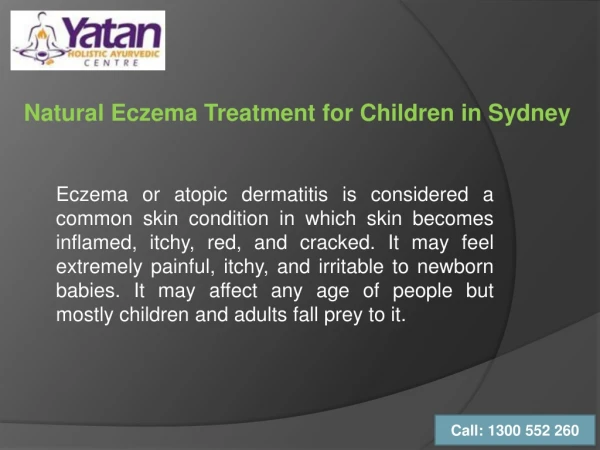 Natural Eczema Treatment for Children in Sydney