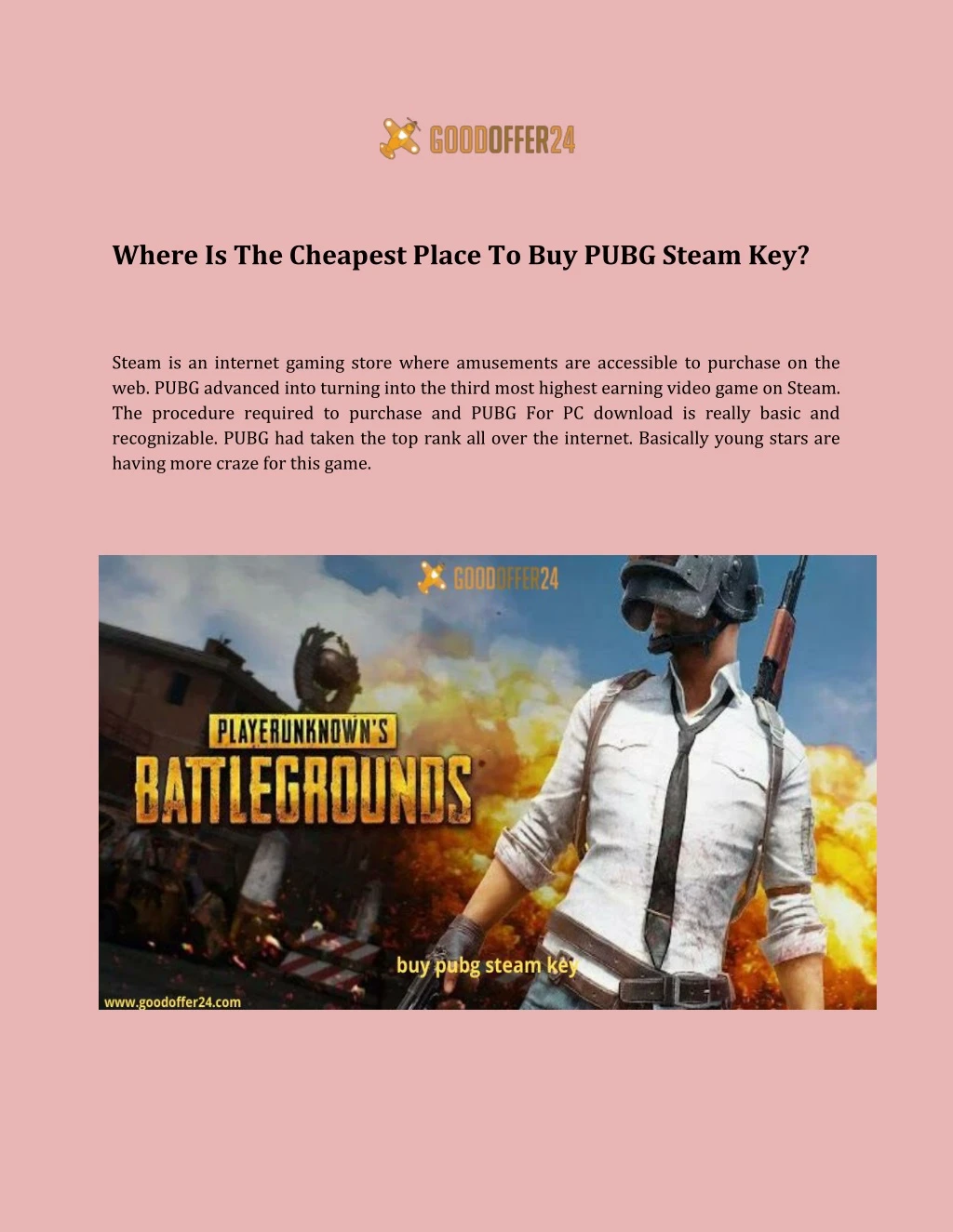 where is the cheapest place to buy pubg steam