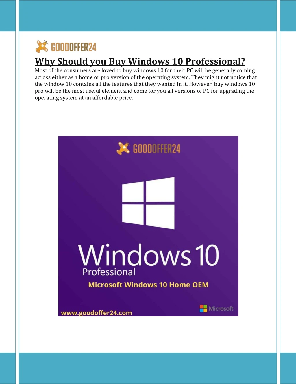 why should you buy windows 10 professional most