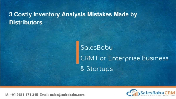 3 costly inventory analysis mistakes made