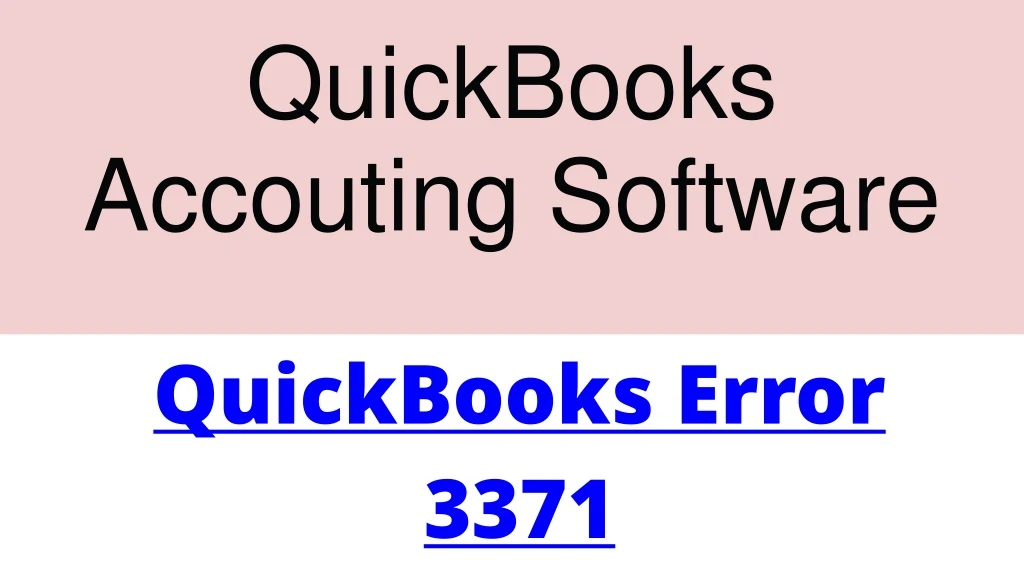 quickbooks accouting software