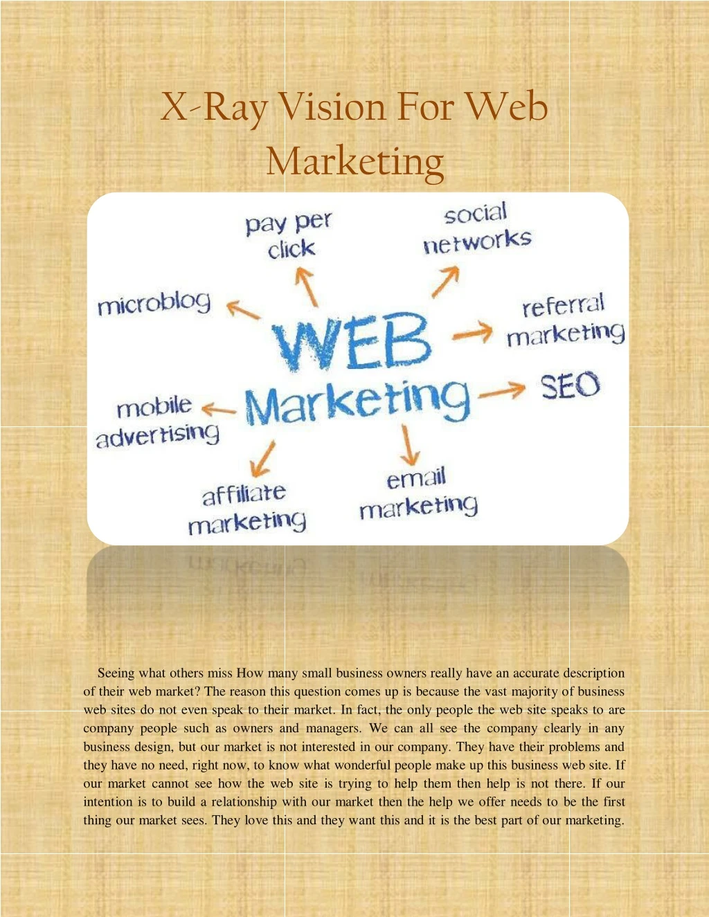x ray vision for web marketing