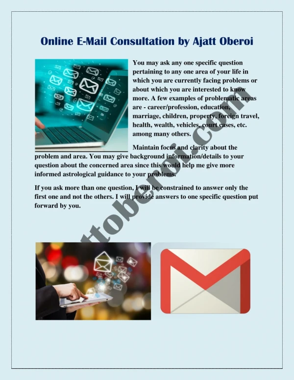 online e mail consultation by ajatt oberoi