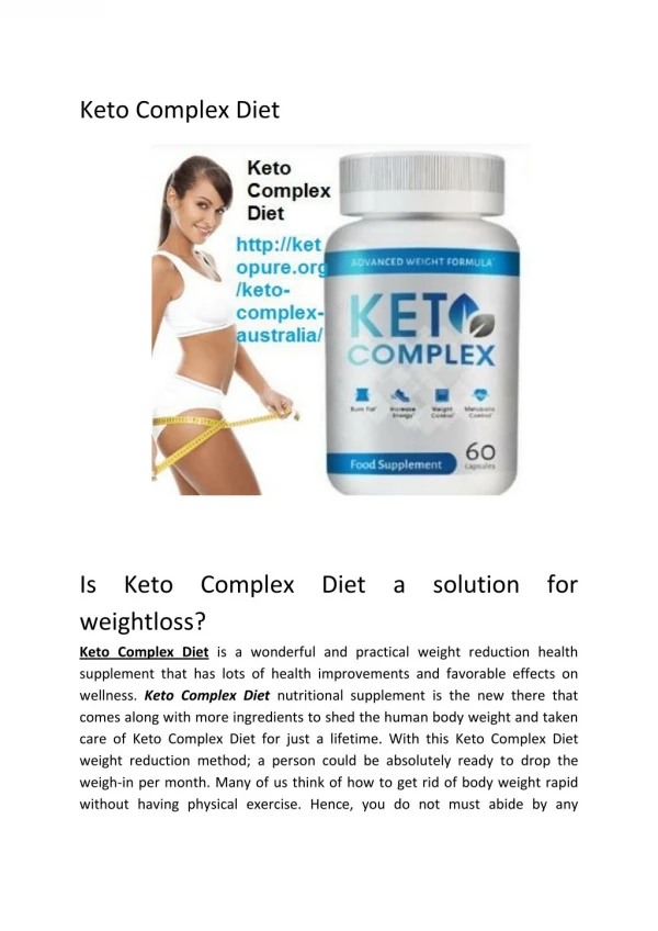 Keto Complex Diet