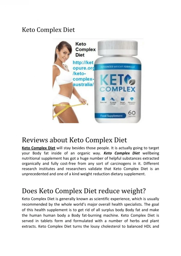 Keto Complex Diet