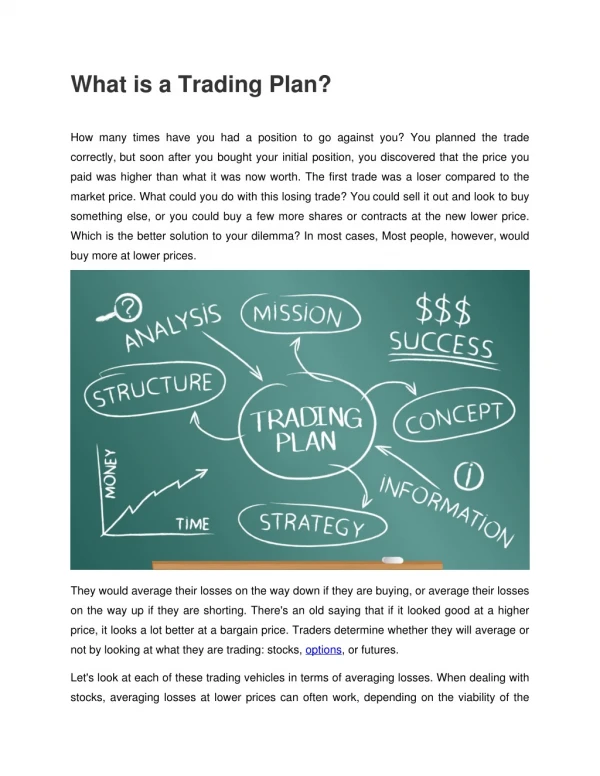 What is a Trading Plan?