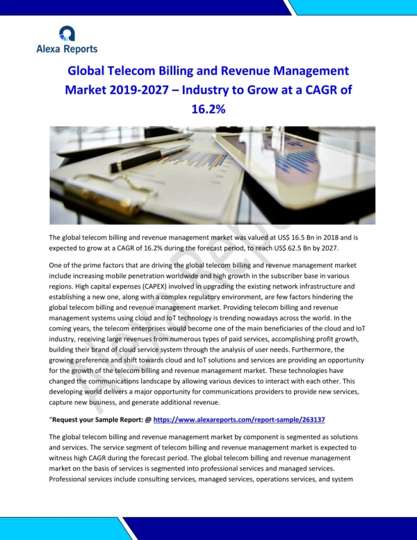 Telecom Billing and Revenue Management Market to 2027