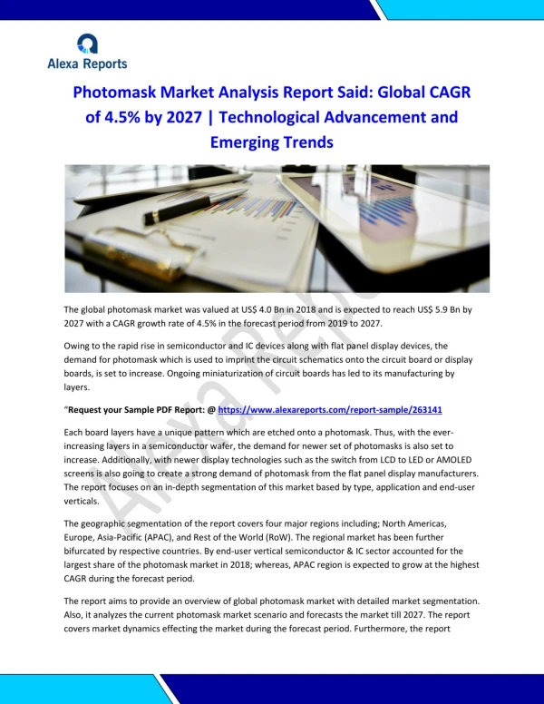 Photomask Market to 2027