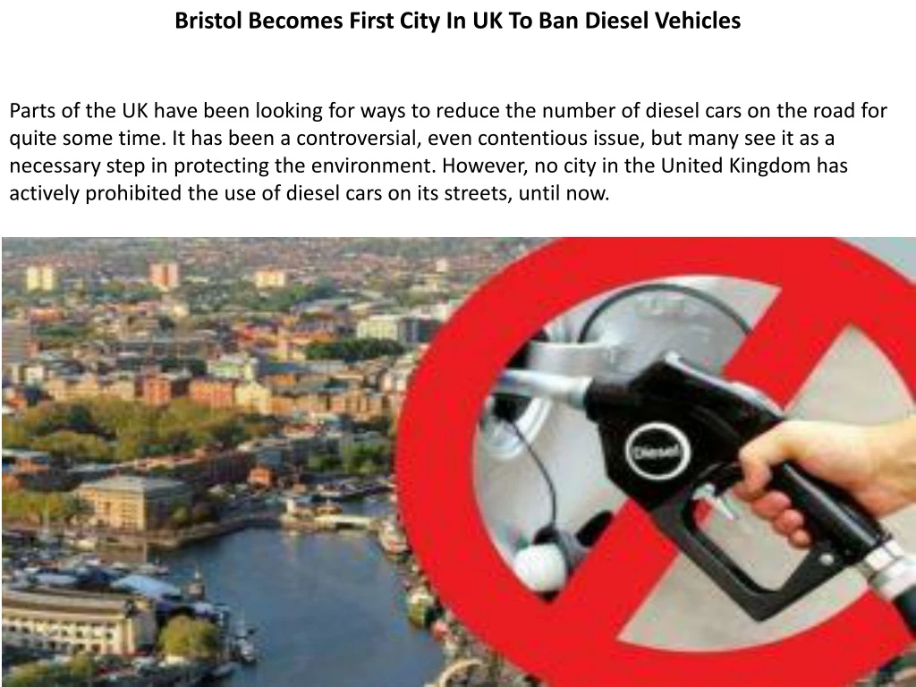 bristol becomes first city in uk to ban diesel