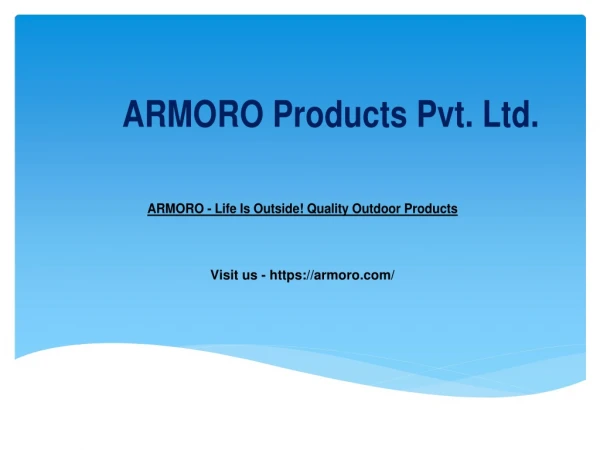 armoro products pvt ltd
