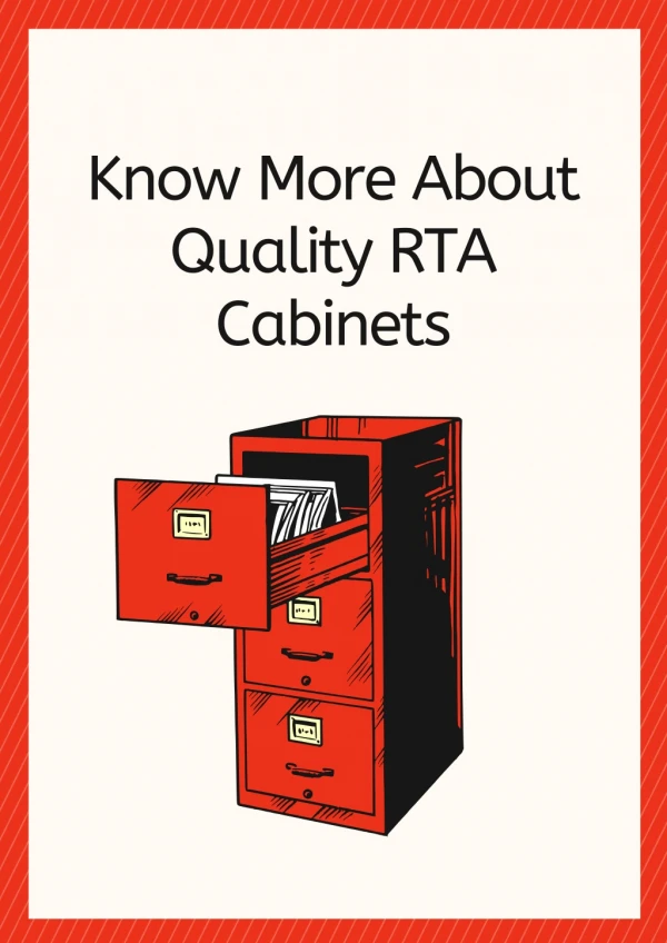 Know More About Quality RTA Cabinets