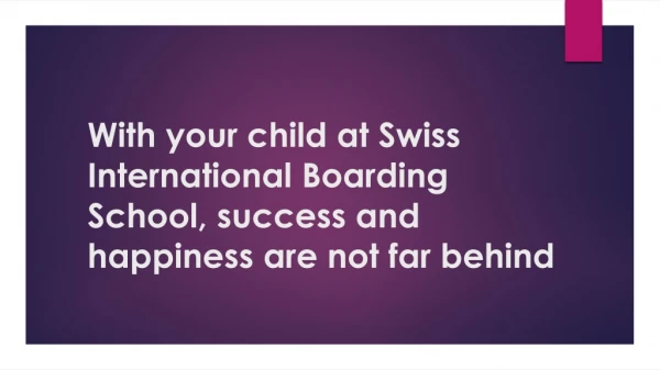 Swiss International Boarding School