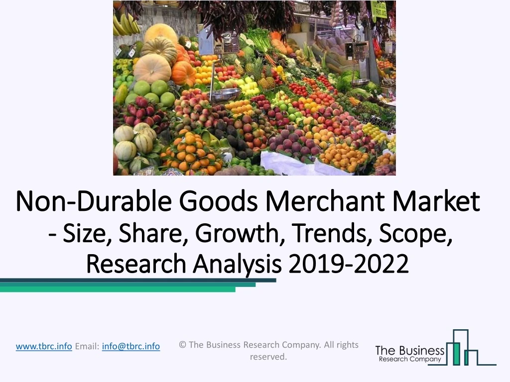 non non durable goods merchant market durable