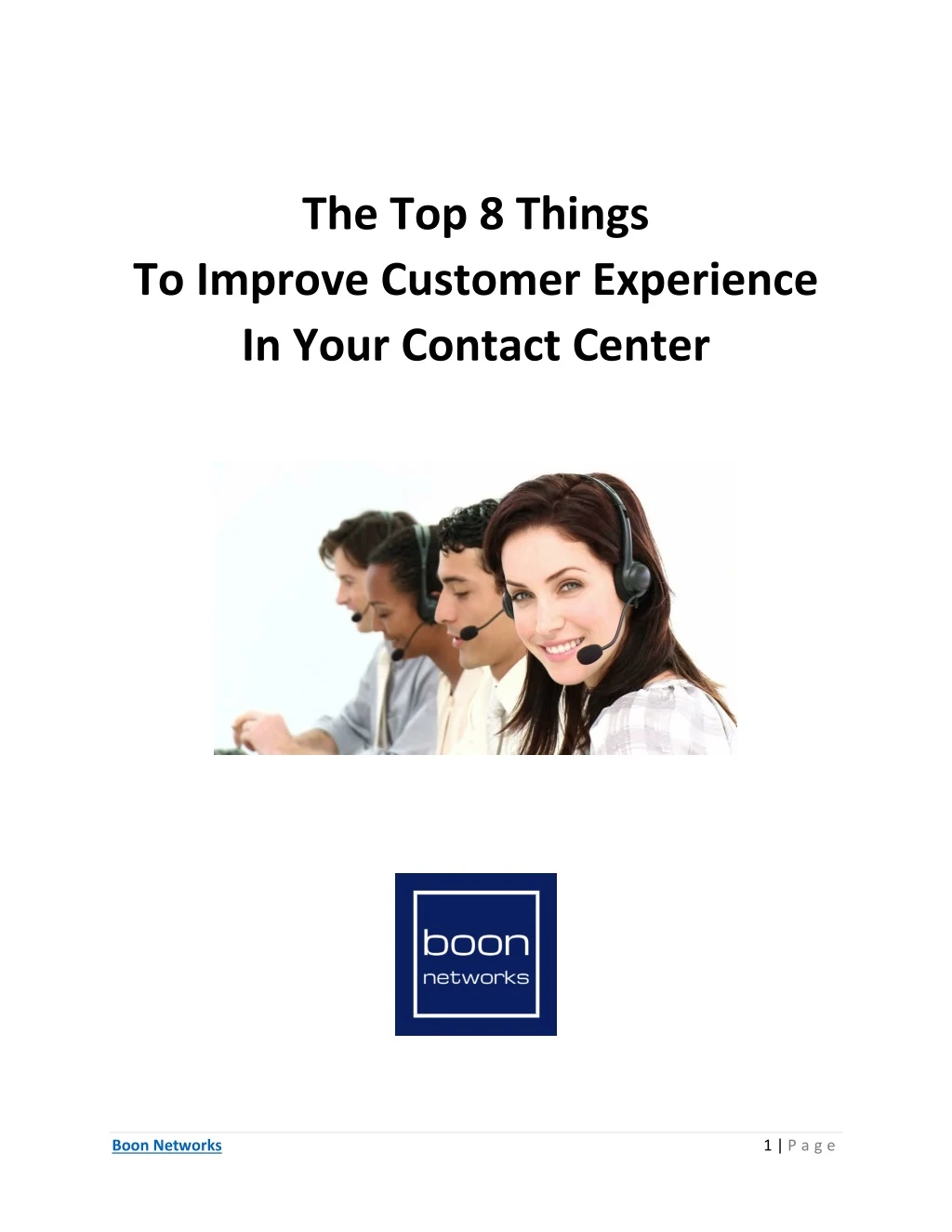 the top 8 things to improve customer experience