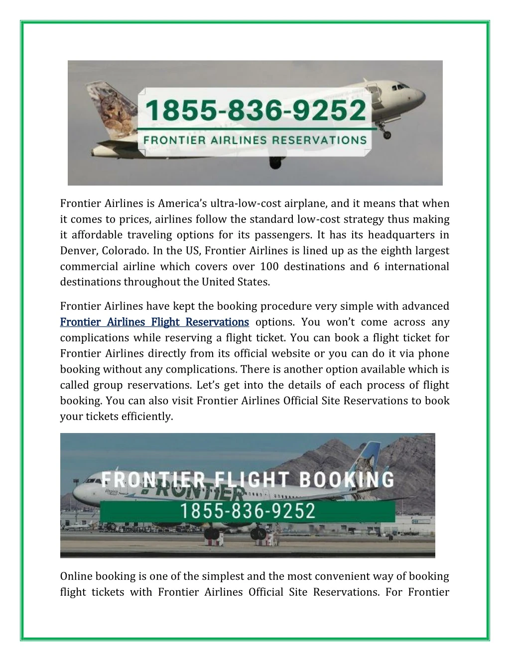frontier airlines is america s ultra low cost