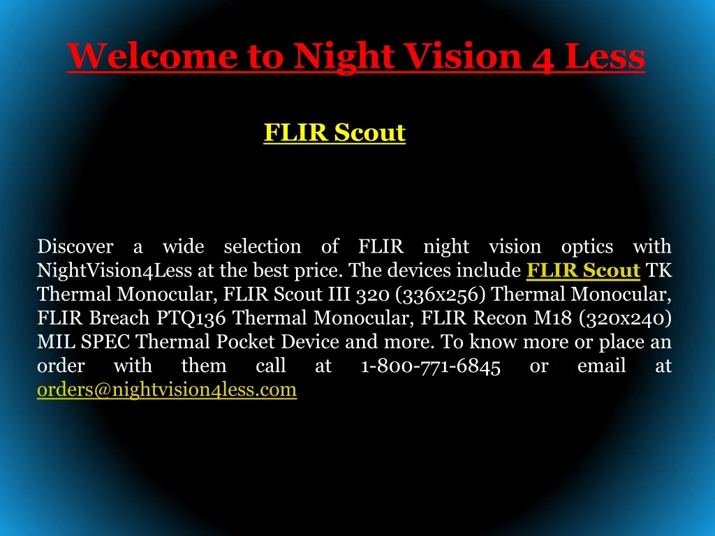 welcome to night vision 4 less