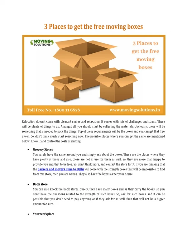 3 places to get the free moving boxes