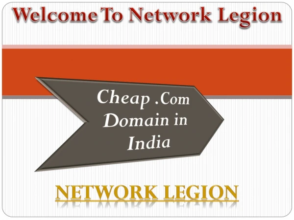 Cheap .Com Domain in India