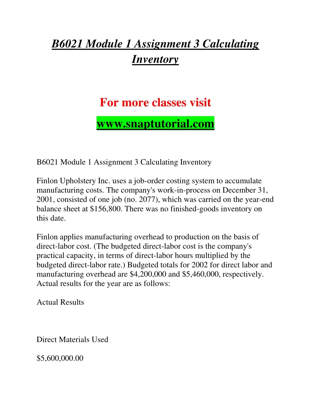 b6021 module 1 assignment 3 calculating inventory