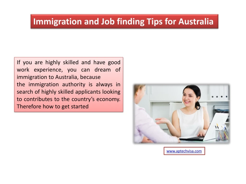 immigration and job finding tips for australia