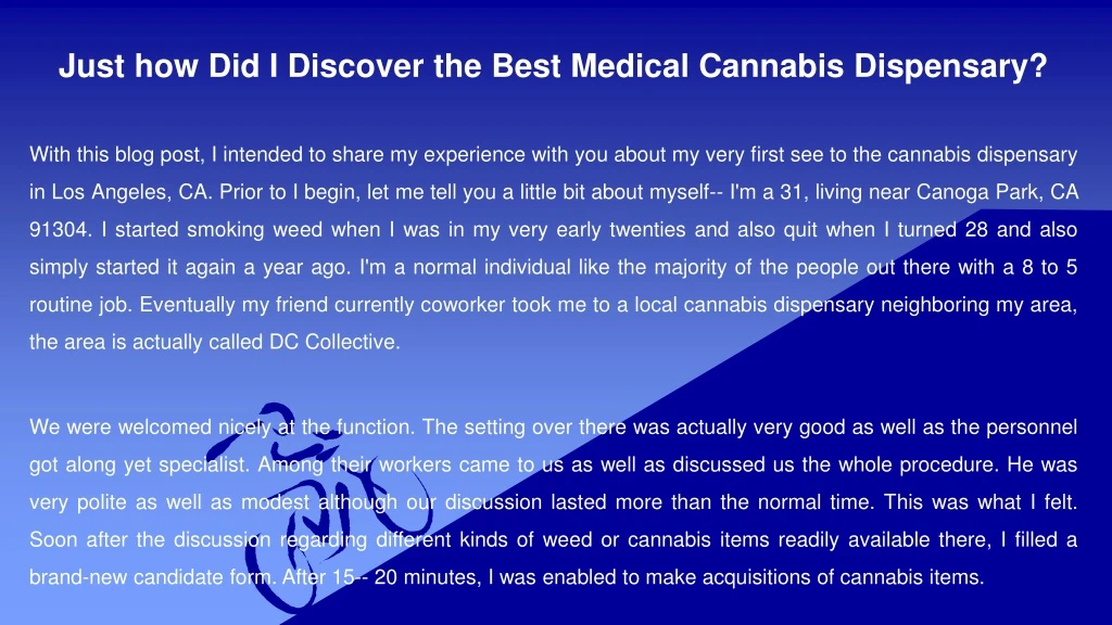 just how did i discover the best medical cannabis dispensary