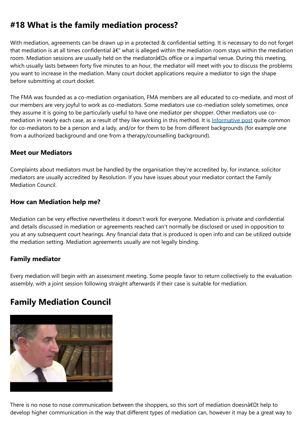 18 what is the family mediation process