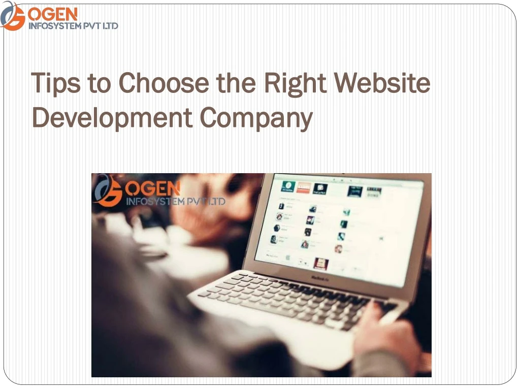 tips to choose the right website development company