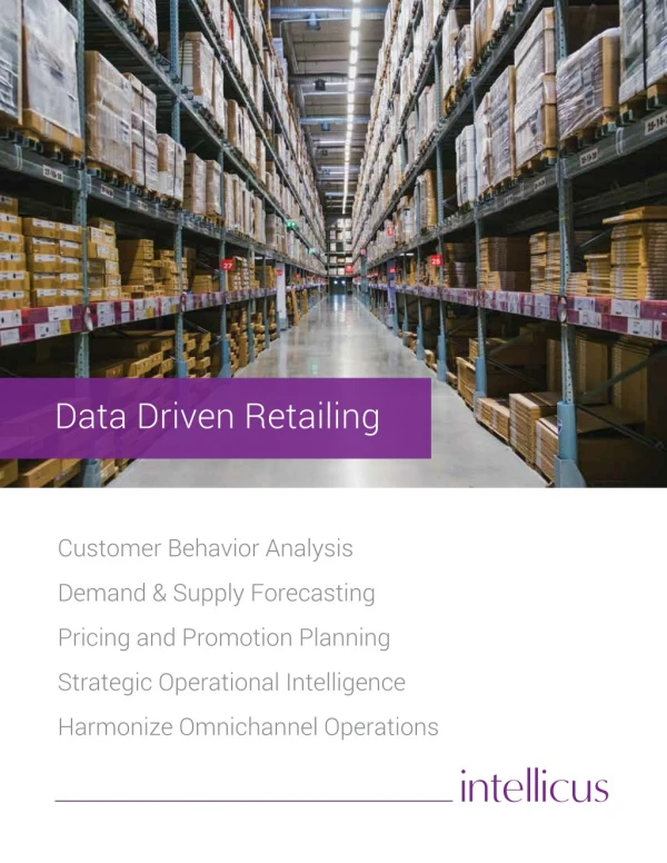 Data Driven Retailing