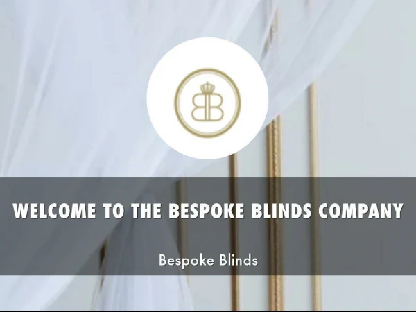 Detail Presentation About We The Bespoke Blinds Company