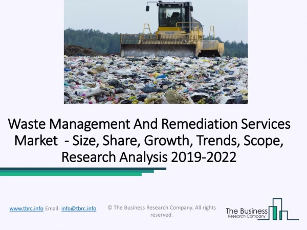 Waste Management And Remediation Services Market Future Scope Analysis