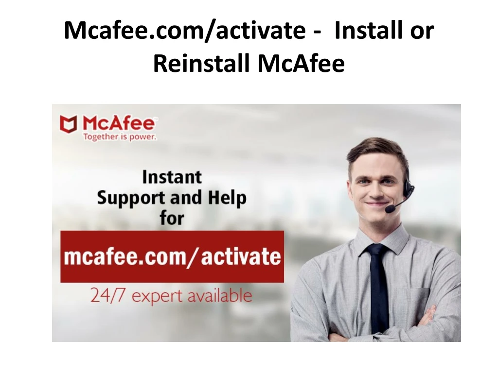 mcafee com activate install or reinstall mcafee