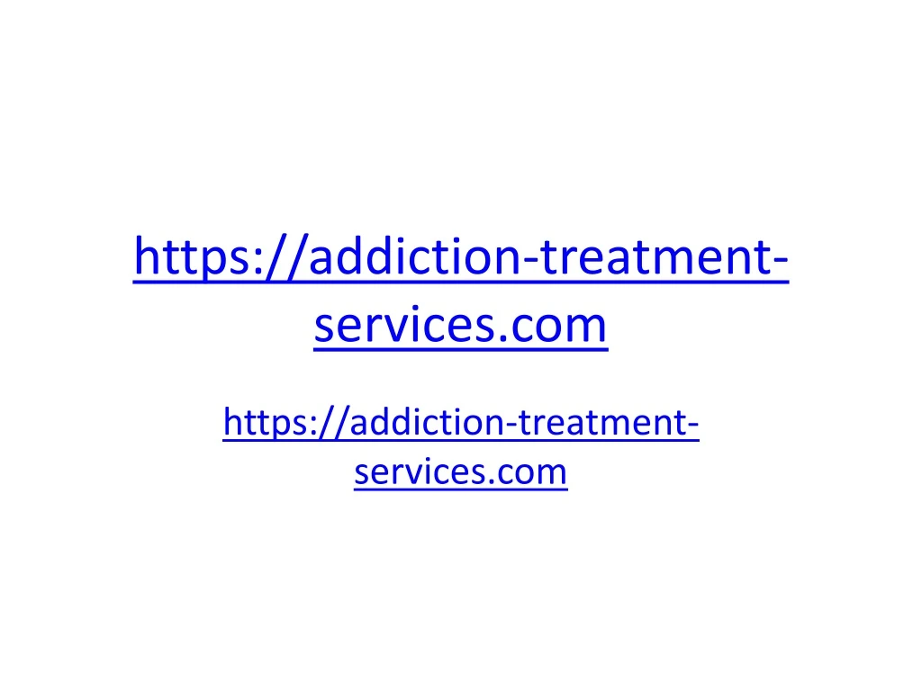 https addiction treatment services com