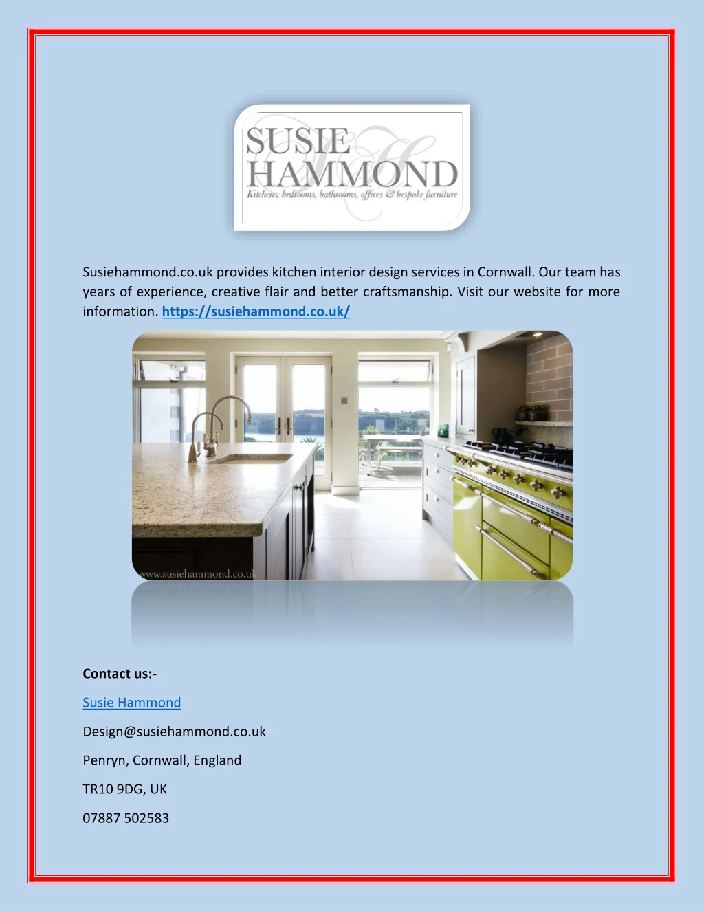 susiehammond co uk provides kitchen interior