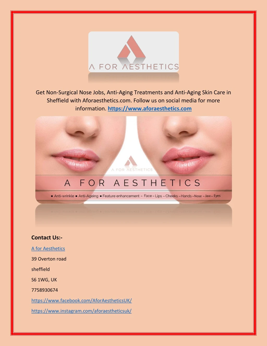 get non surgical nose jobs anti aging treatments