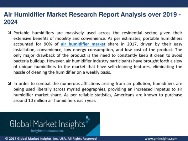 air humidifier market research report analysis